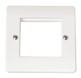 CMA311  Mode White Single Plate Twin Media Module Aperture